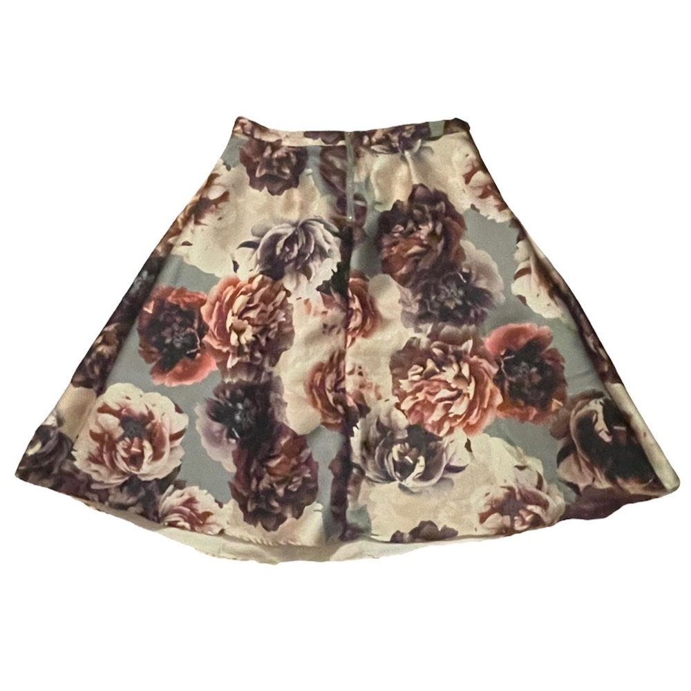 Pink Floral Maxi A-Line Skirt - Picture 3 of 3